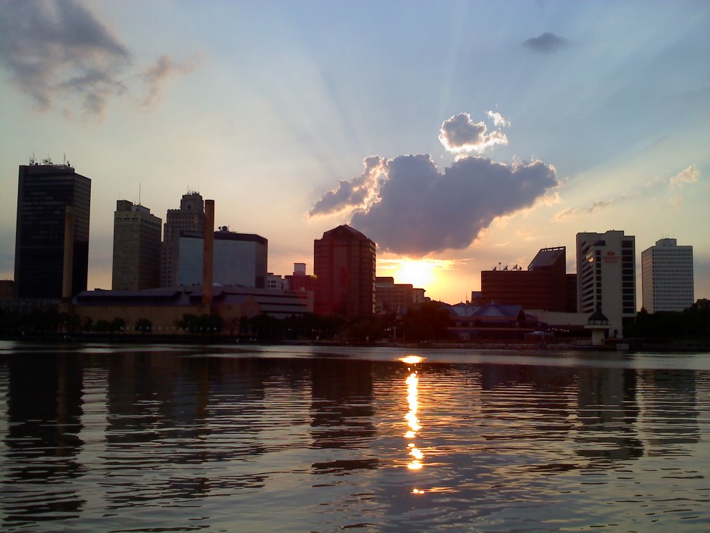 Downtown Toledo, Ohio, taken from International Park