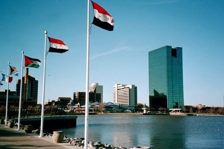 downtown, Maumee River, Toledo, Ohio