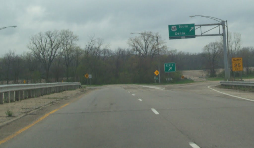 US-68 South Exit on OH-334 Westbound 04/24/2011