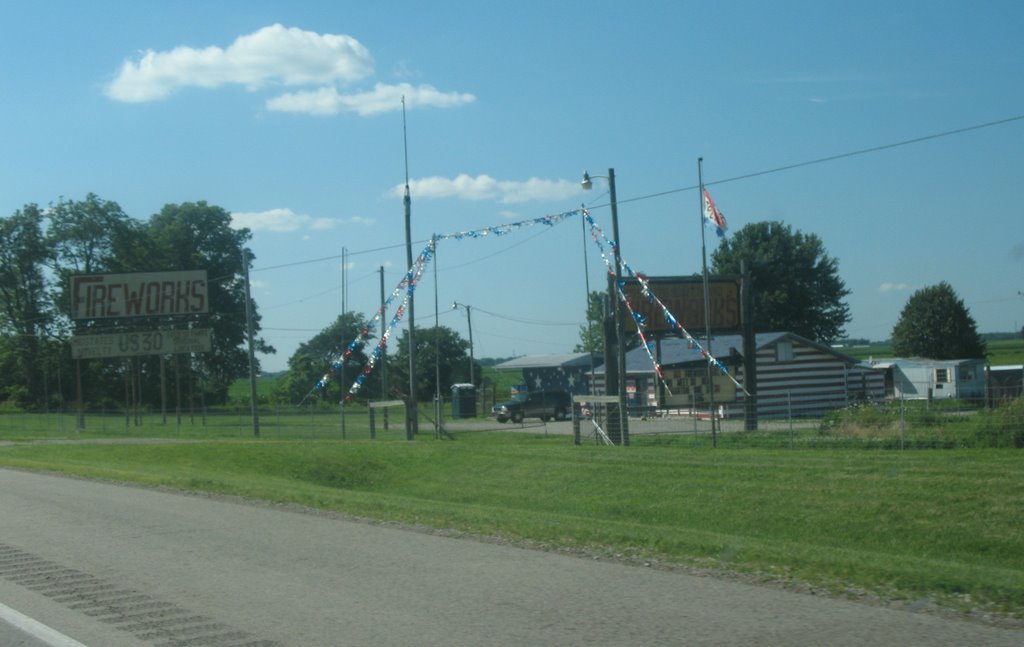 Fireworks Sign on Highway