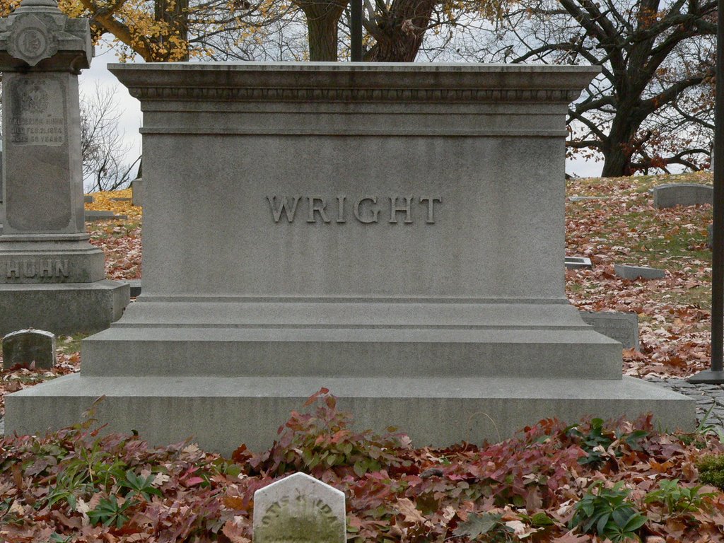 Wright Brothers and Family burial site at Woodland Cemetery in Dayton Ohio