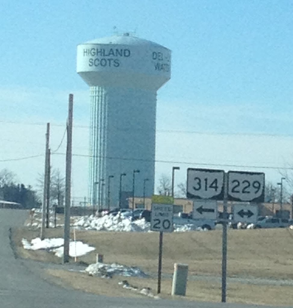 Highland Scots water tower.