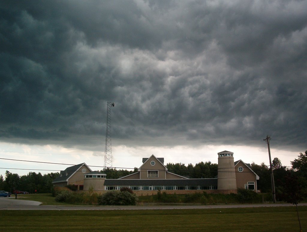 Storm Passes Lake Erie Center