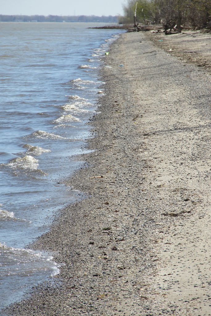 Waves on Erie beach