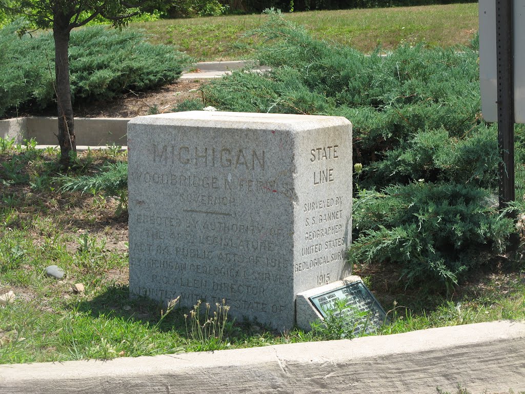 Michigan-Ohio boundary, Post #70, on the "Lost Peninsula"