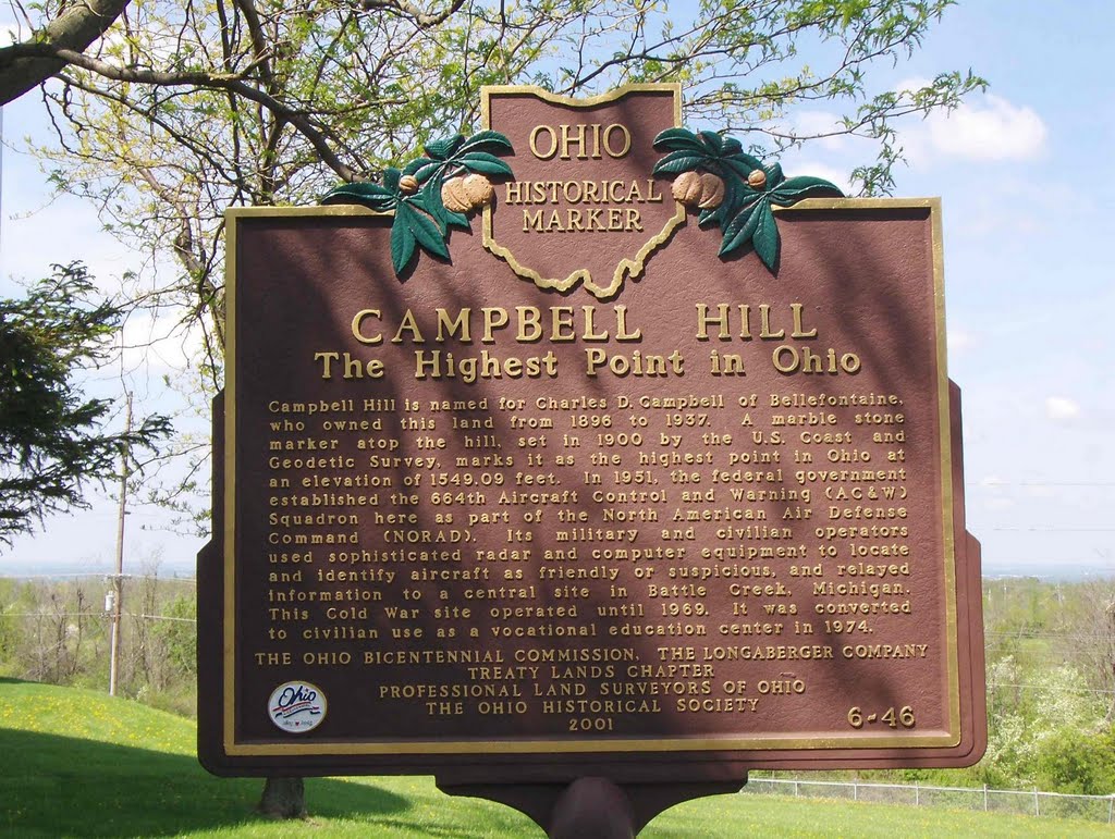 Campbell Hill, Highest Point in Ohio Great Lakes, GLCT