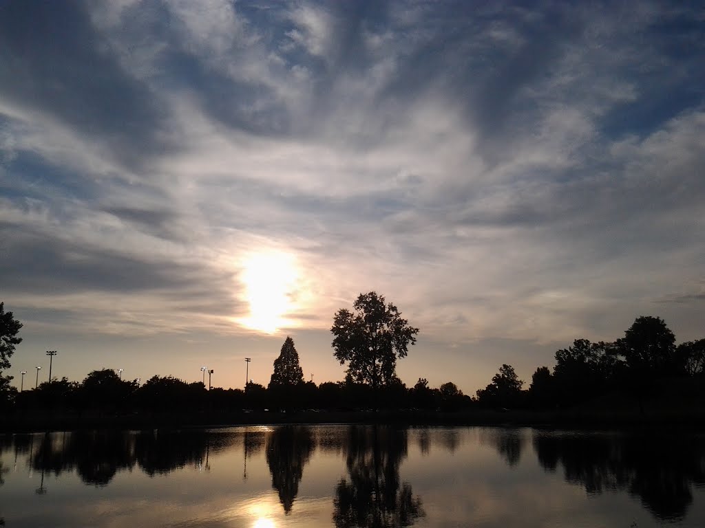 Lake and Sky View at Dusk, Hilliard Municipal Park