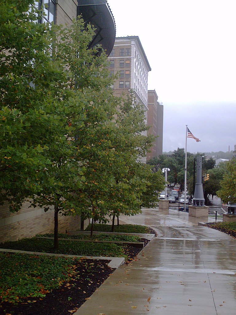 Looking South from Nathaniel Jones Federal Courthouse at Wick & E Commerce