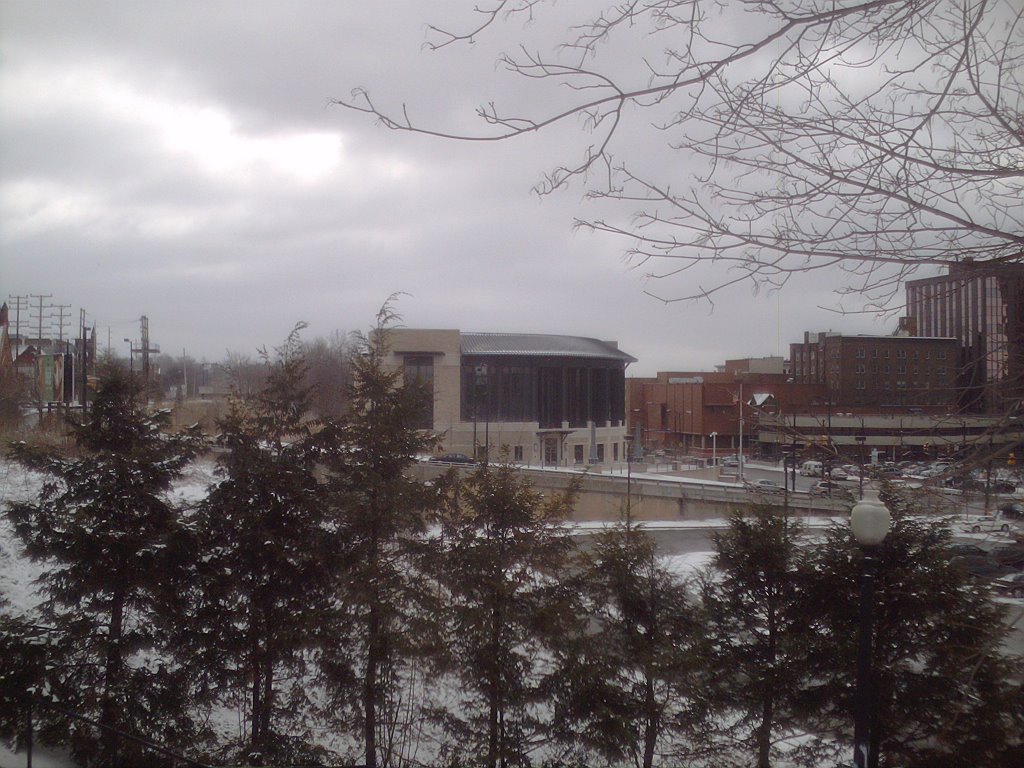 East View of Commerce Street  - Courthouse, City Center One, YMCA