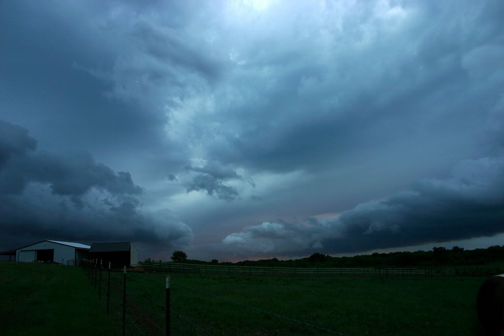 Storm Rolling in over Mounds, OK
