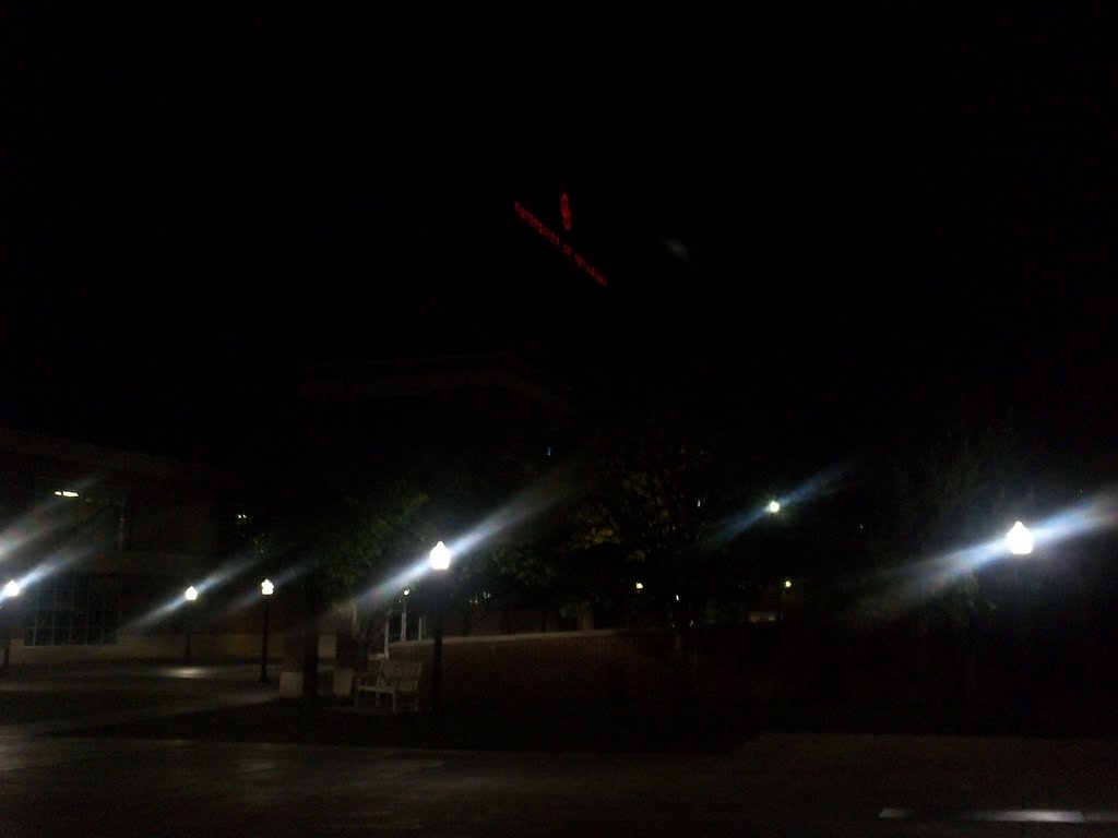 South end zone at night...