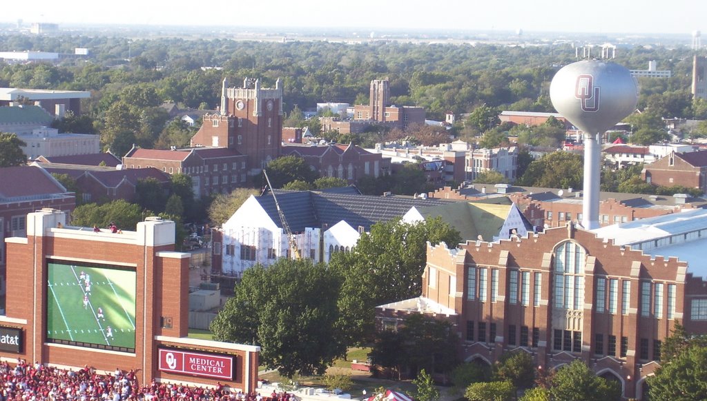 OU campus from Memorial