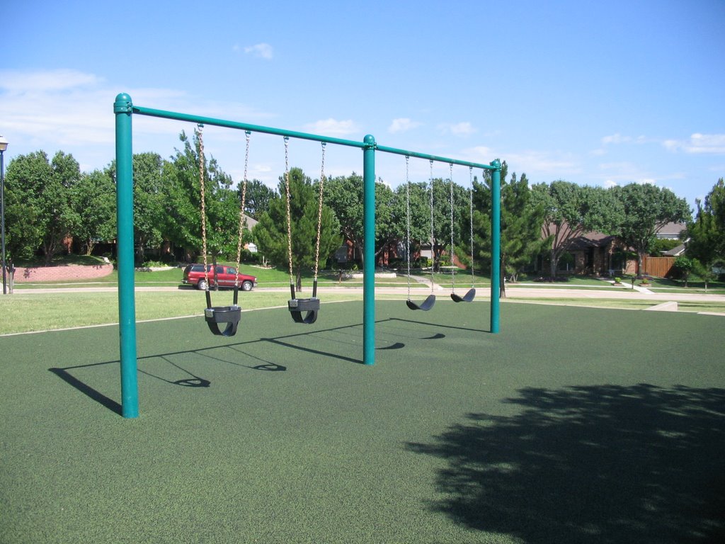 Childrens play area in Harvest Run Park, Carrollton