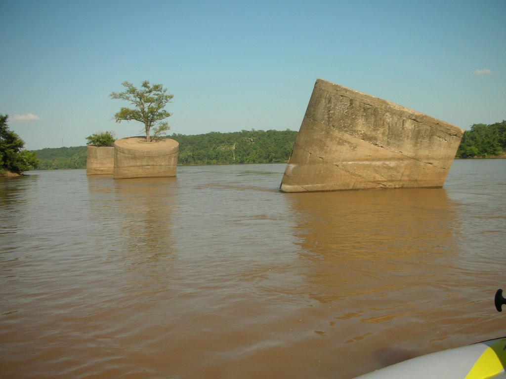 Arkansas River in Sand Springs Oklahoma S 97 w ve river art
