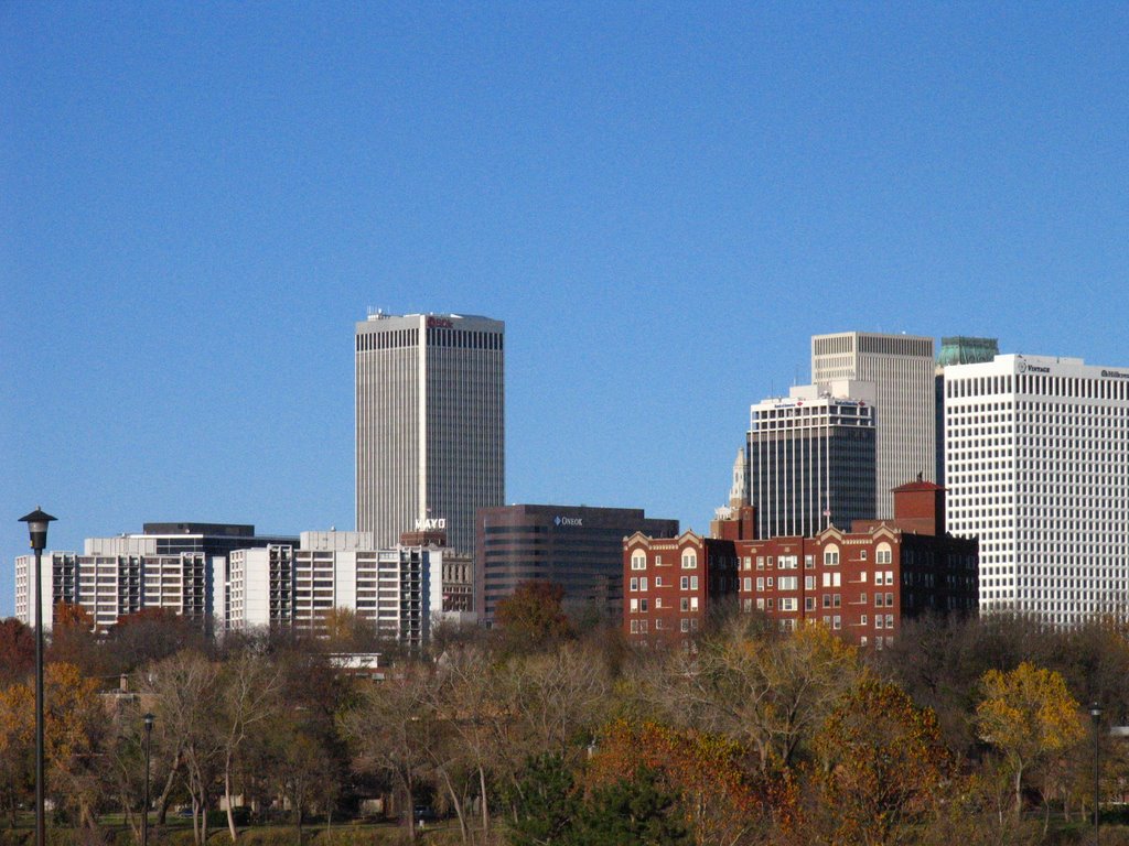 Downtown view from across the Arkansas River