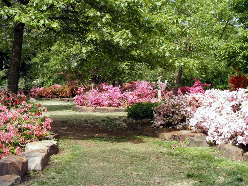 Springtime in Woodward Park in Tulsa