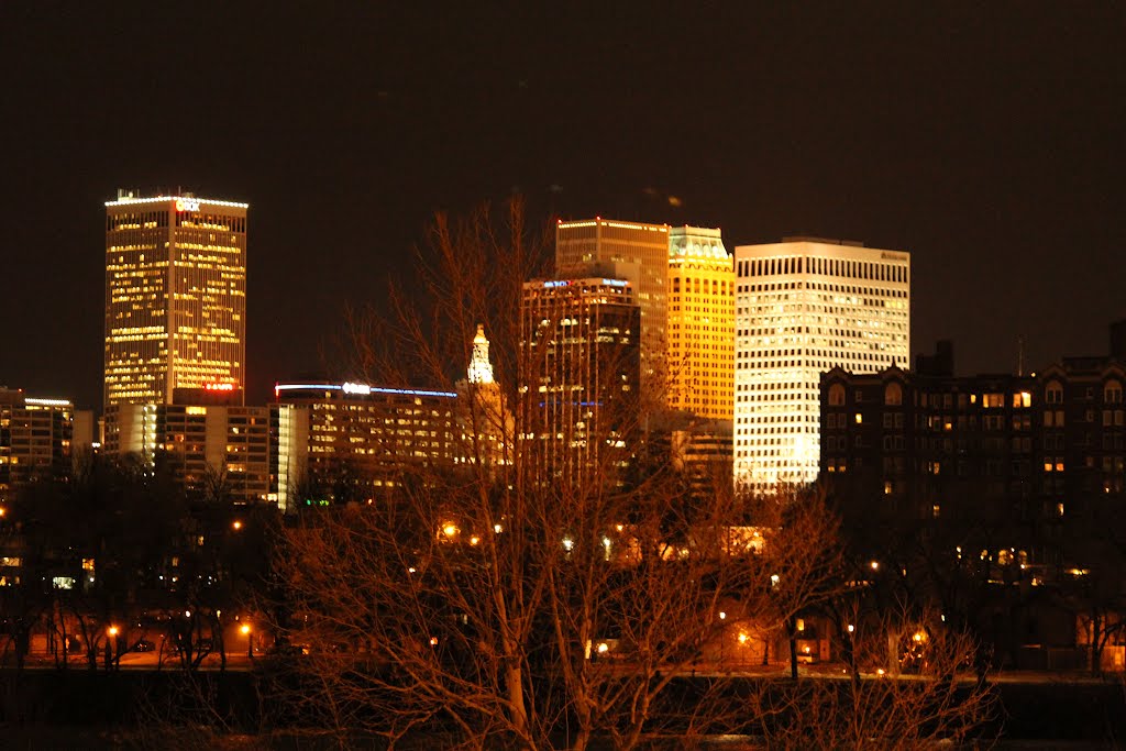 Tulsa OK from the West Bank Feb 23, 2012