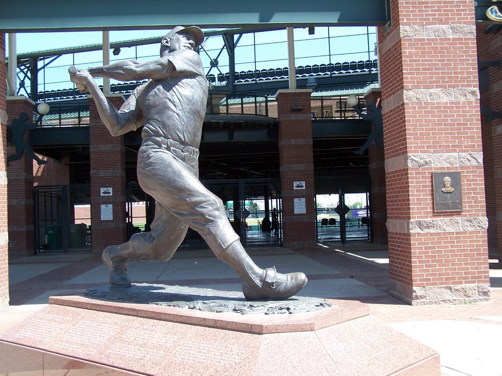 Mickey Mantle Statue, Bricktown Ballpark, OKC, OK