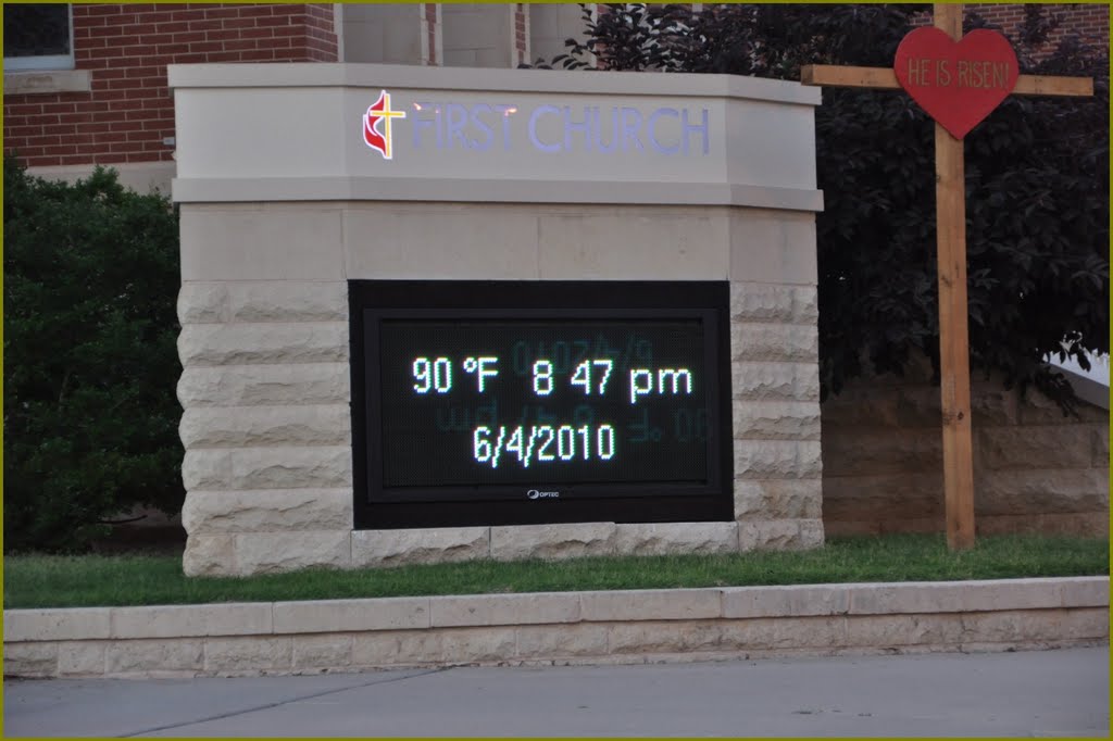 Oklahoma City - Temperatur- and Date-Display