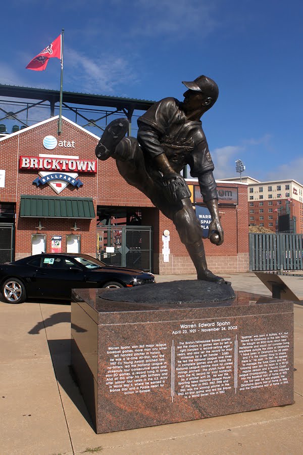 Bricktown Ballpark - Statue/Entrance (9/2010)