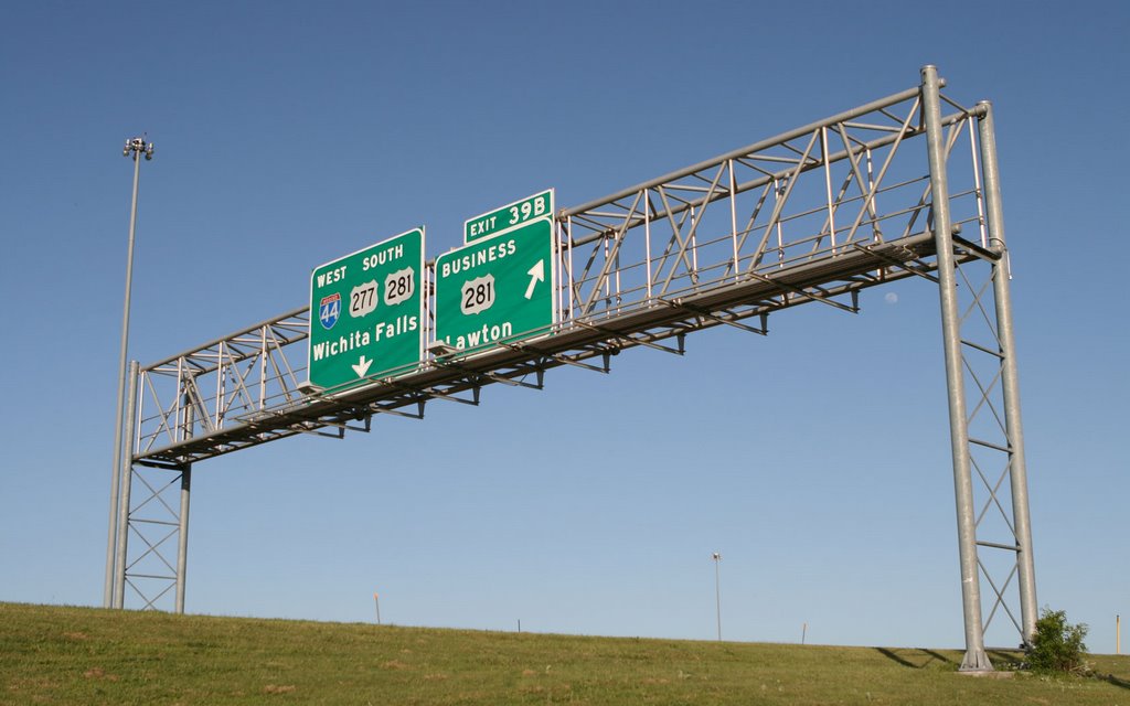 Big Green Sign - I-44 & Cache Rd.