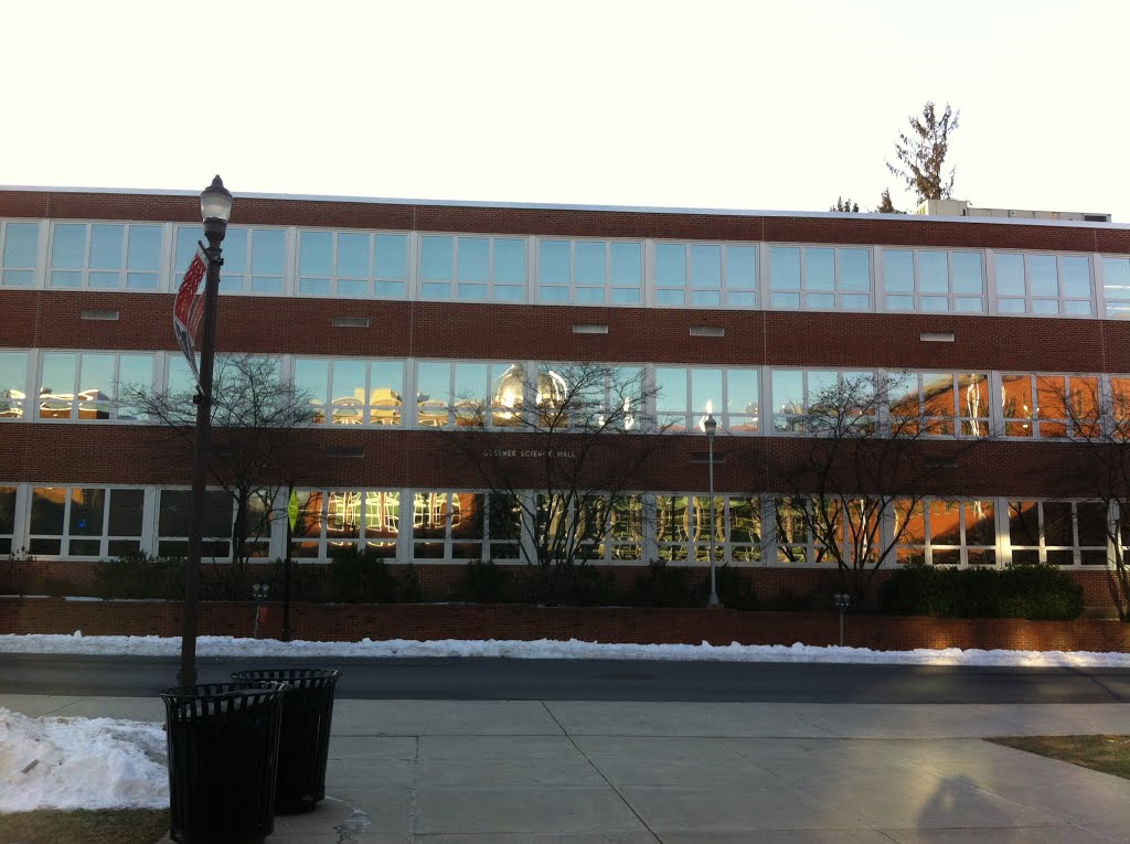 Reflection of Science and Technology Building on Gessner - ESU