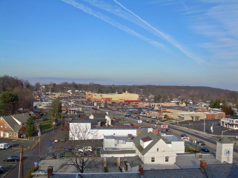 View from top of parking garage