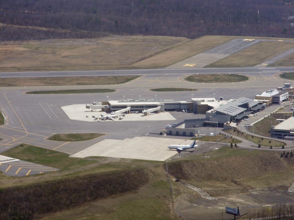 Wilkes-Barre/Scranton International Airport from the air