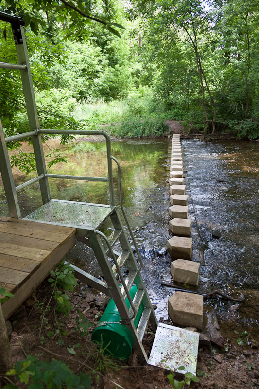Green Ribbon Trail crossing the Wissahickon Creek