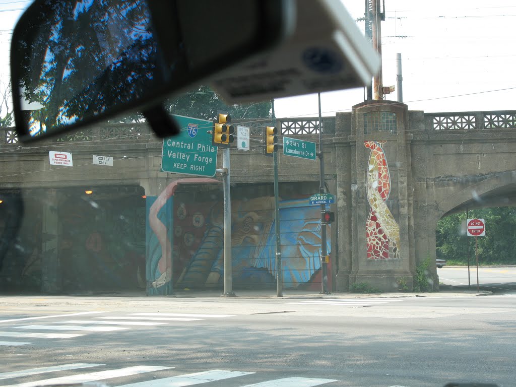 Murals outside Philly Zoo