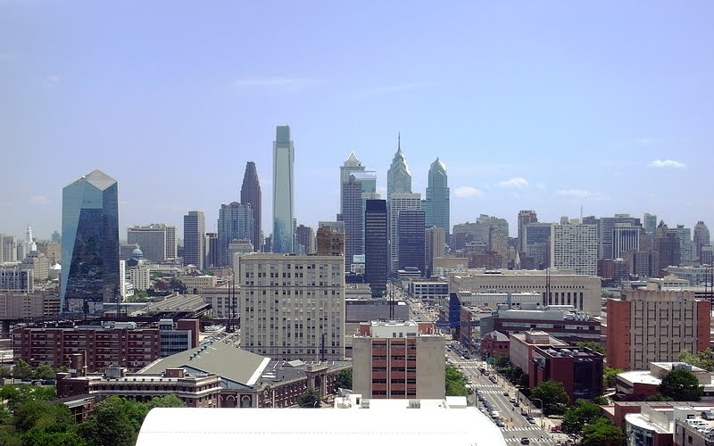 Philadelphia Center City skyline, looking from West Philadelphia