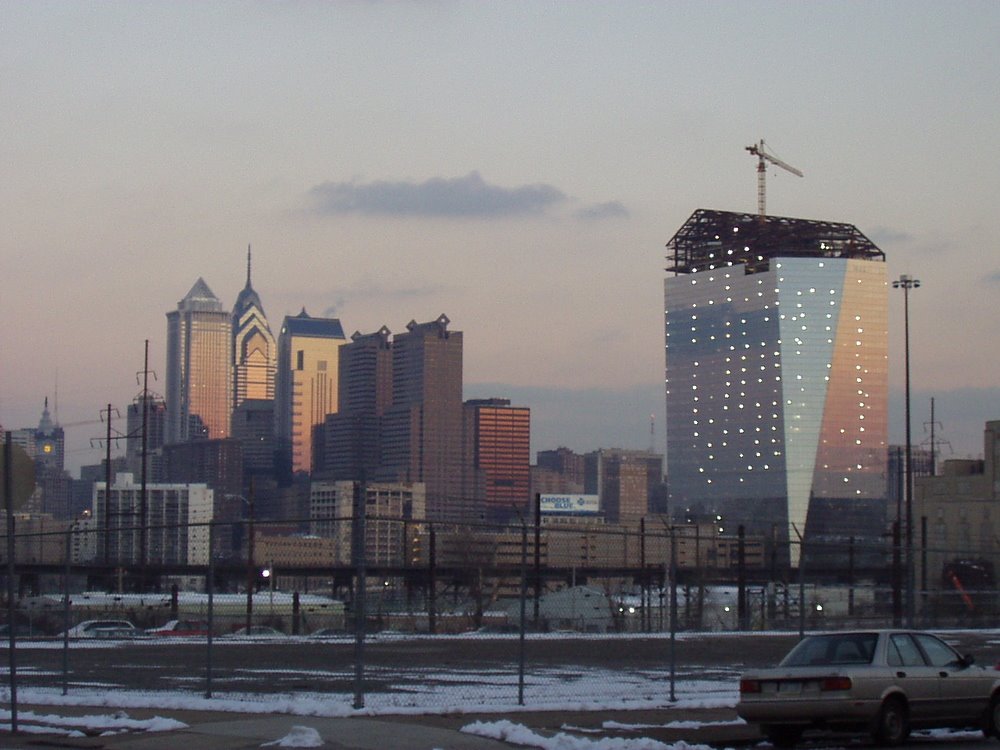 Philadelphia Skyline - Cira Center under construction