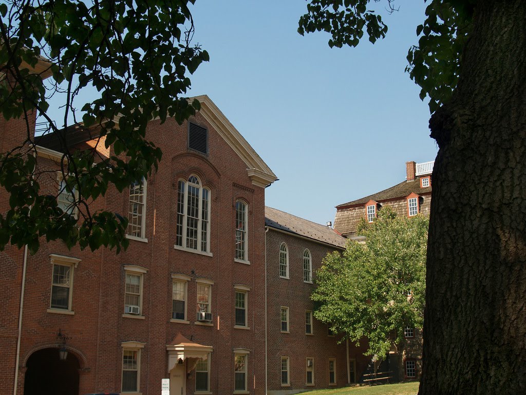 19th Century Buildings at Moravian College (Hearst Hall, Old Chapel) - Bethlehem, Pennsylvania - USA