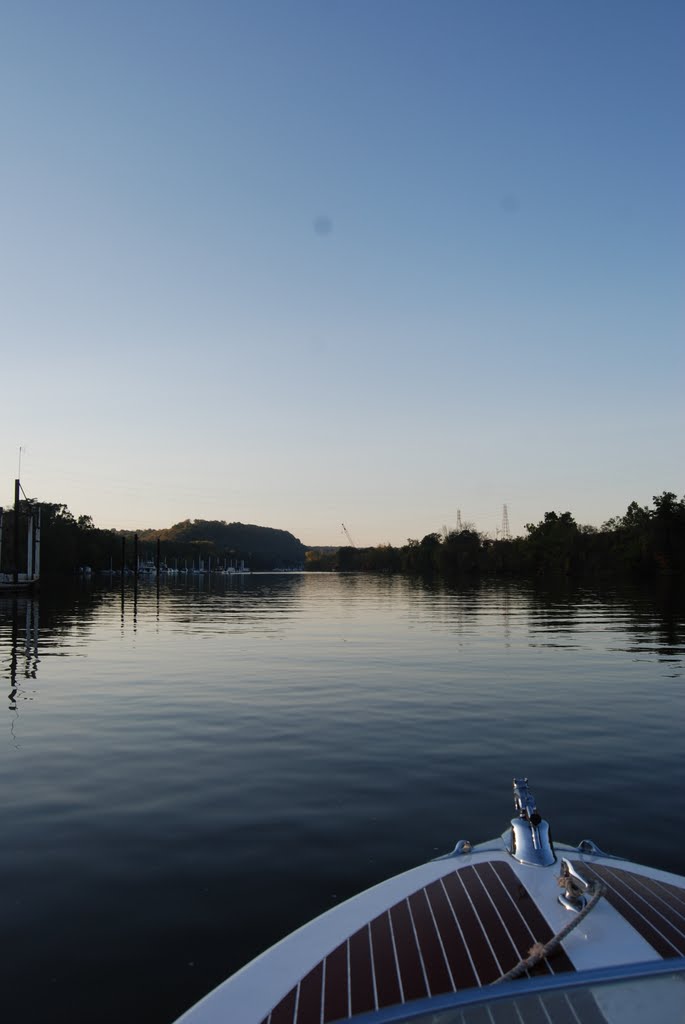 Beaver river at dusk