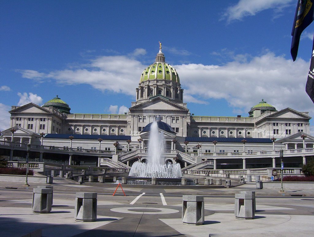 Capital of Pennsylvania in Harrisburg