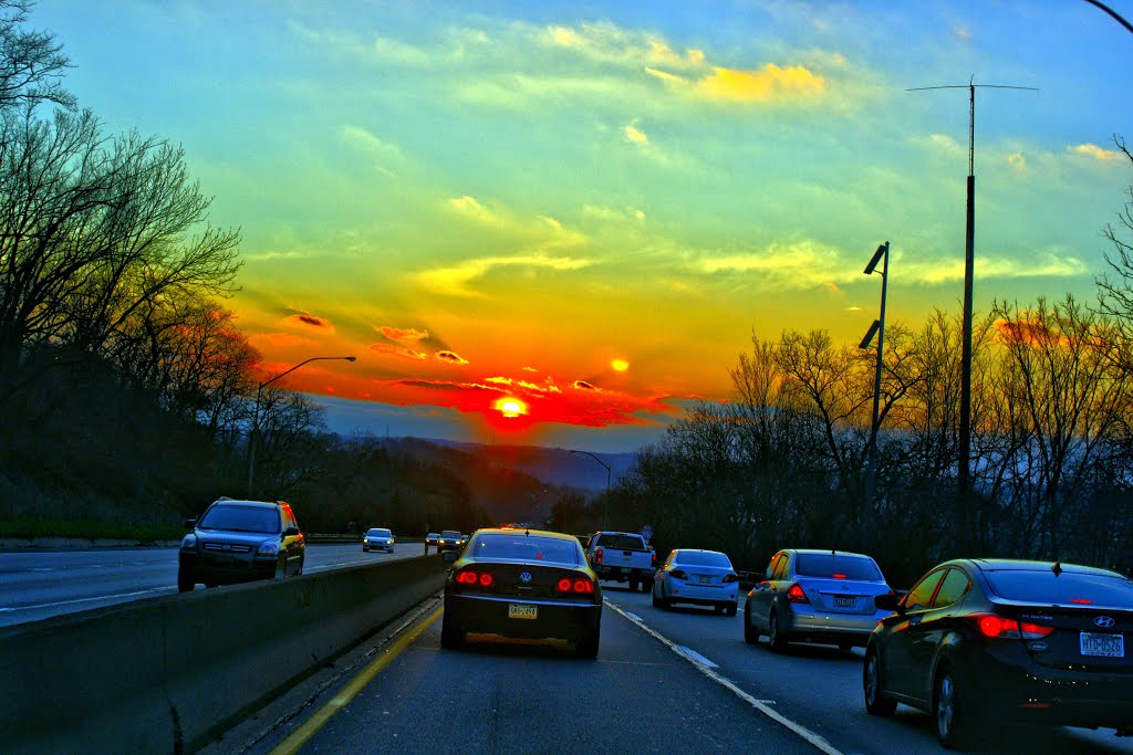 sun set on parkway