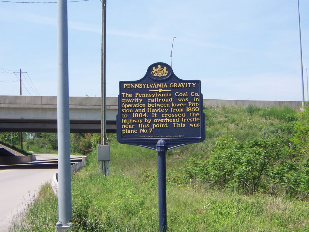 Pennsylvania Coal Company Gravity RR Marker