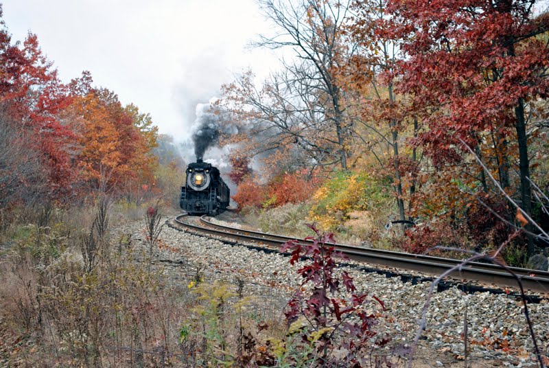 Historic Steamtown Train near town of Nay Aug