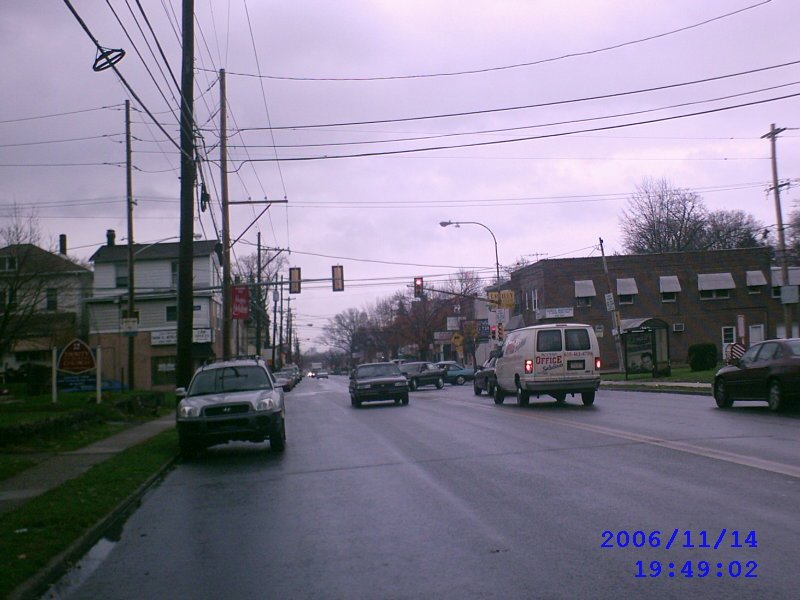 Corner of Macdade Blv and Clifton Ave, facing east