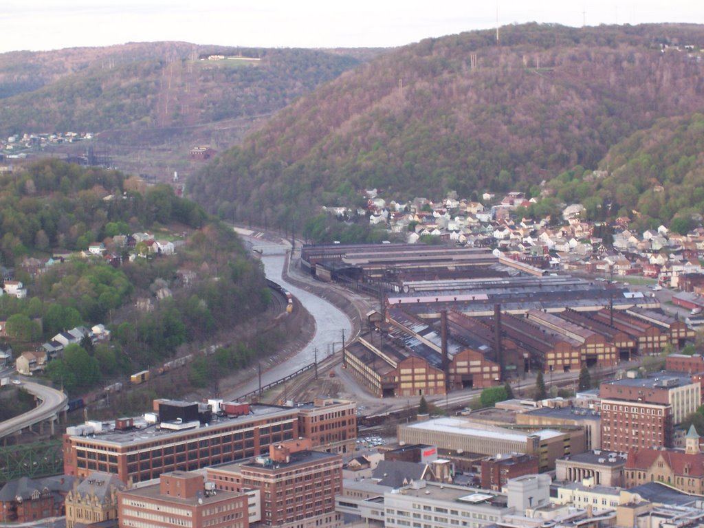 Johnstown, Pennsylvania from the top of the Inclined Plane