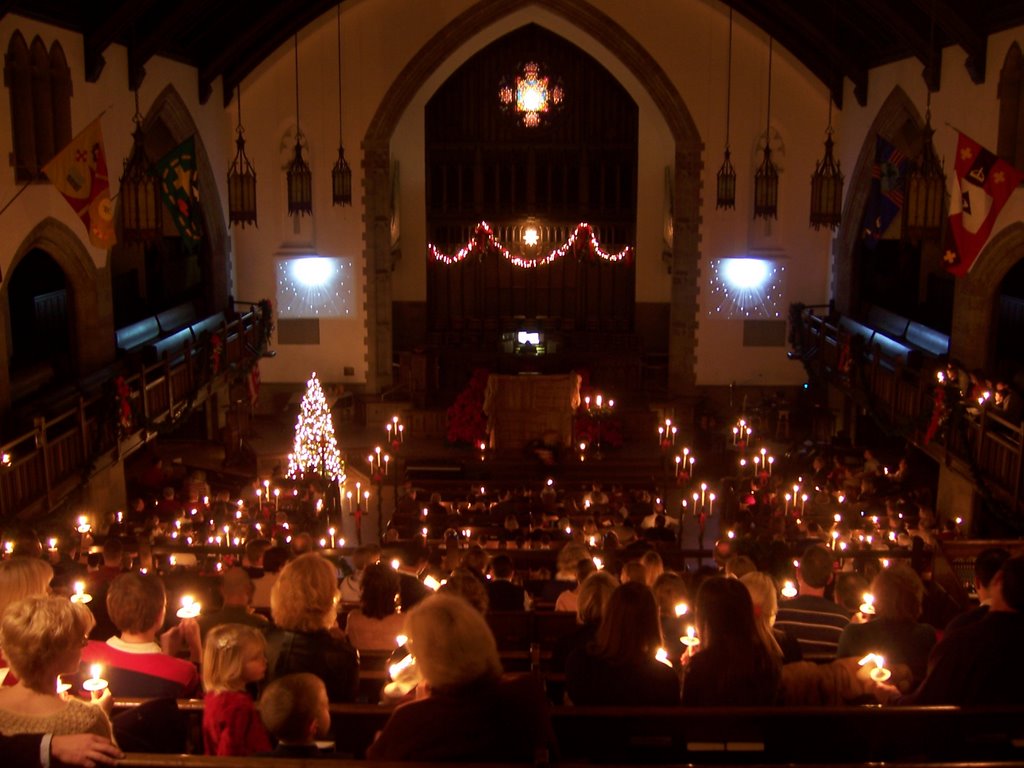 Mt. Lebanon United Presbyterian Church in Christmas Eve Night