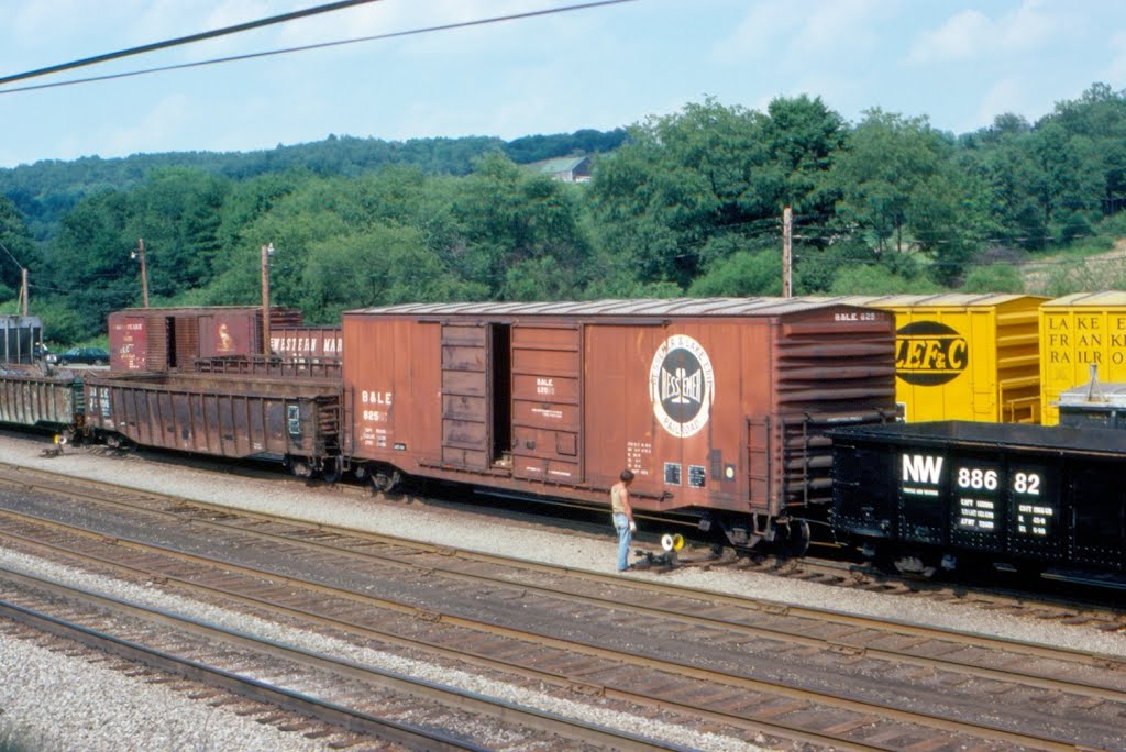 Bessemer & Lake Erie Railroad Box Car No. 825 at Butler, PA