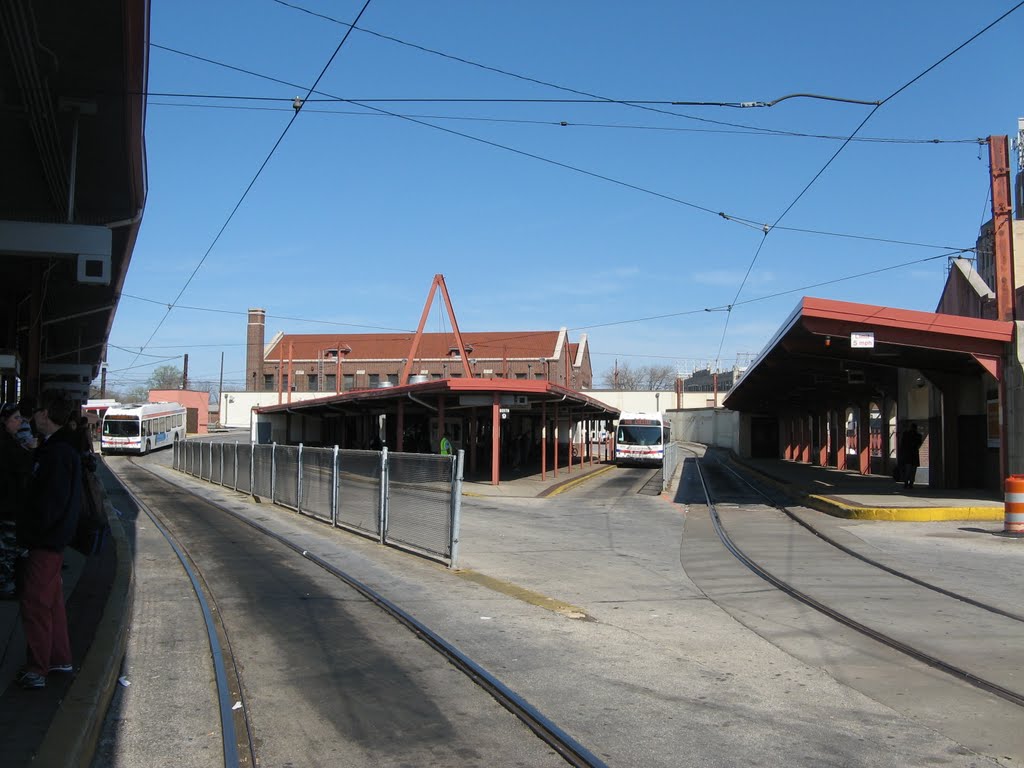 light rail platforms, 69th St. Terminal, Philadelphia