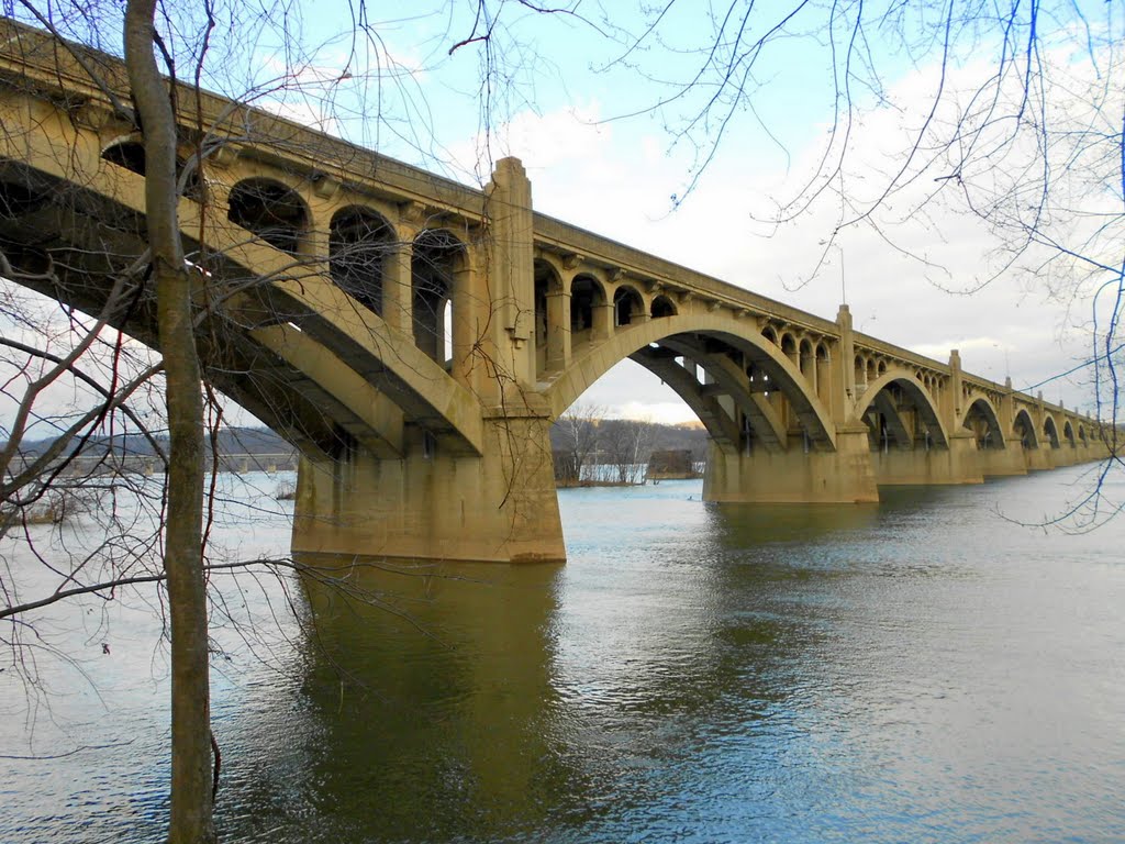 Columbia–Wrightsville Bridge aka Veterans Memorial Bridge, Historic Lincoln Highway, Wrightsville, PA