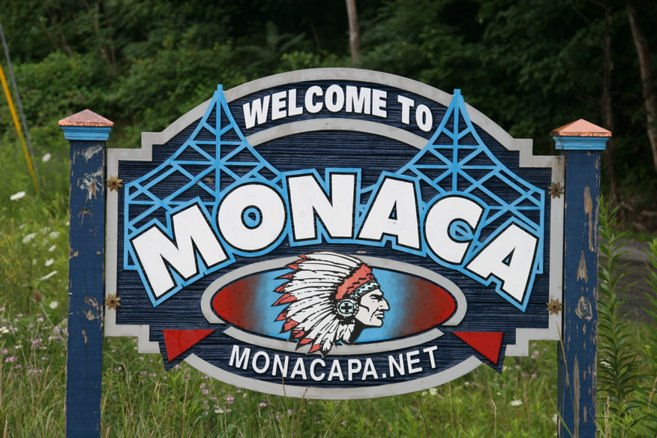 Monaca Borough Sign on Marshall Road
