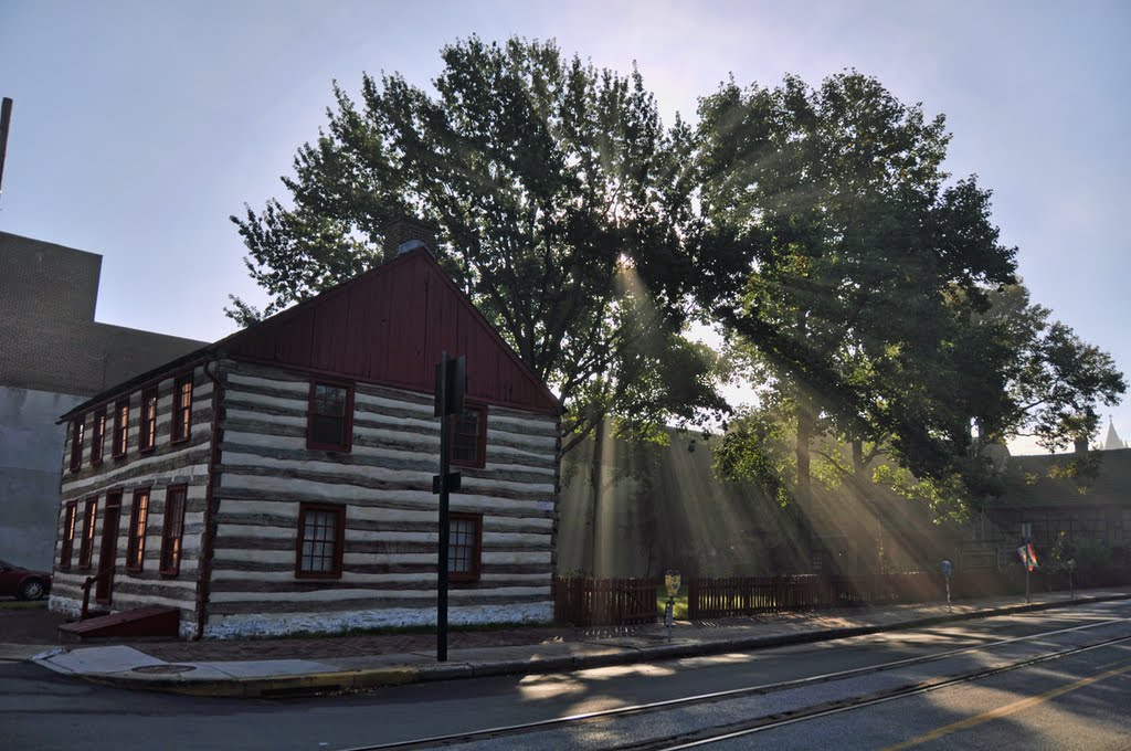 Barnett Bobb Log House, morning