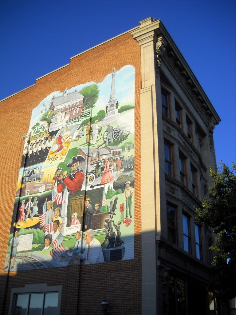 mural, Historic Lincoln Highway, West Market St, York PA