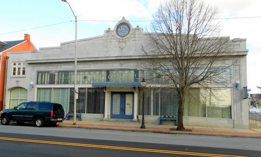 former car dealership, now Susan P. Byrnes Health Education Center, near the Historic Lincoln Highway, 515 South George Street, York, PA