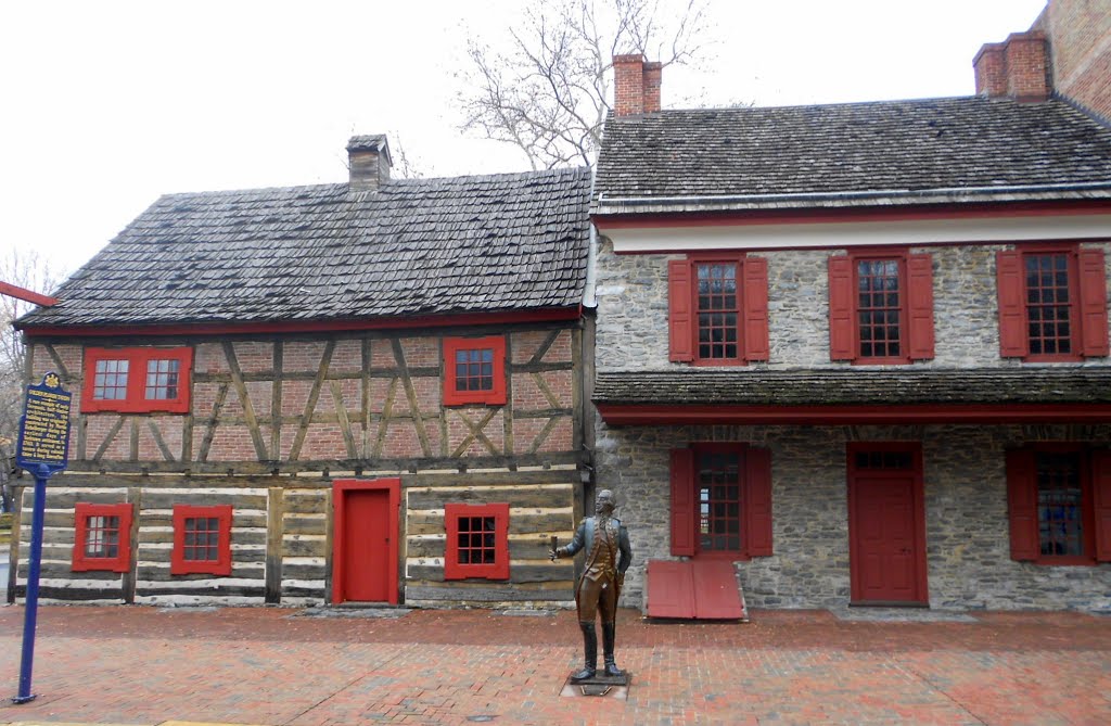 Golden Plough Tavern & Gen. Horatio Gates House, Historic Lincoln Highway, 157–159 W. Market St, York, PA, built 1741