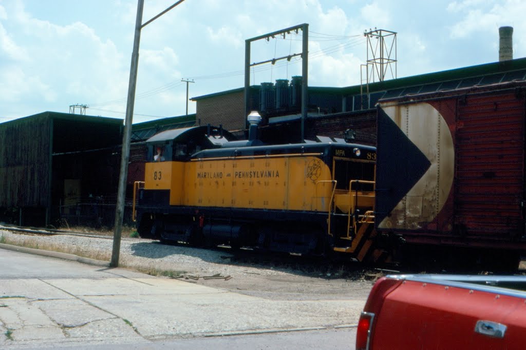 Maryland & Pennsylvania Railroad EMD SW8 No. 83 at York, PA